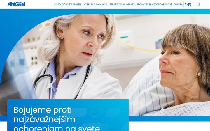Snímek obrazovky amgen.sk