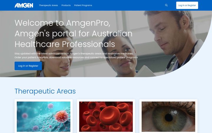 Snímek obrazovky amgenassist.com.au