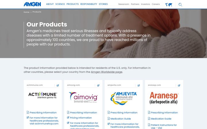 Screenshot of amgeninjectiondemos.com
