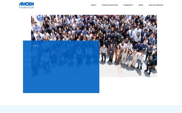 Screenshot of amgeninspires.com