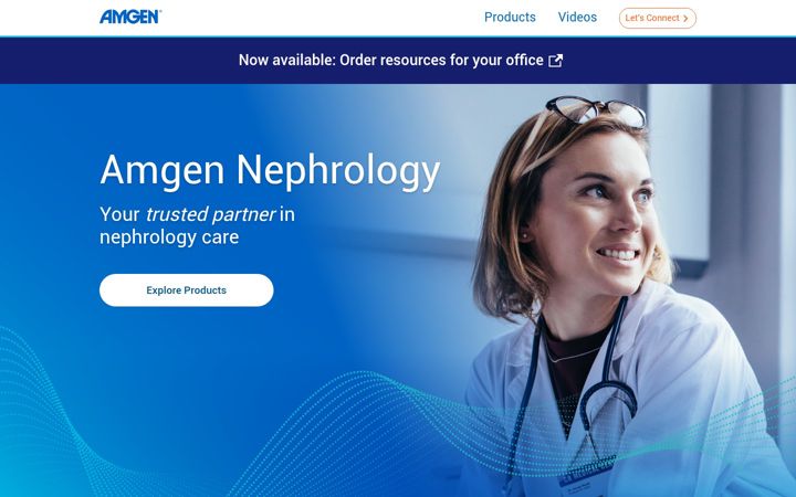 Snímek obrazovky amgennephrology.com