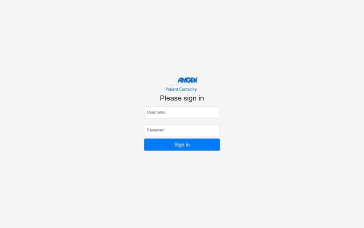 Screenshot of amgenservingpatients.com