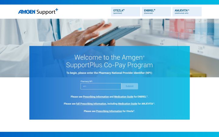 Screenshot of amgenspcopay.com