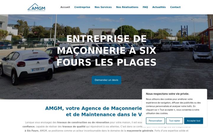 Ekraanipilt saidist amgm-maconnerie.fr