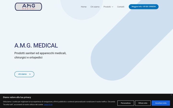 Ekraanipilt saidist amgmedical.it