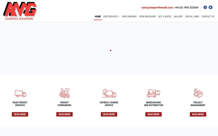 Screenshot of amgnorthweald.co.uk
