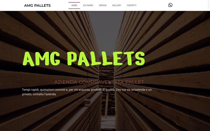 Screenshot of amgpallets.it
