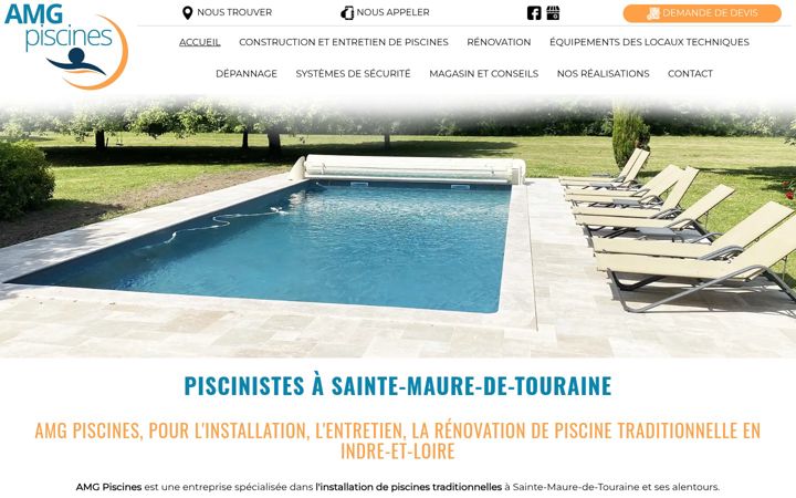 Ekraanipilt saidist amgpiscines.fr