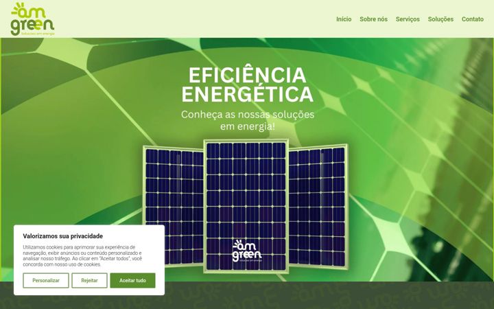 Screenshot of amgreen.com.br