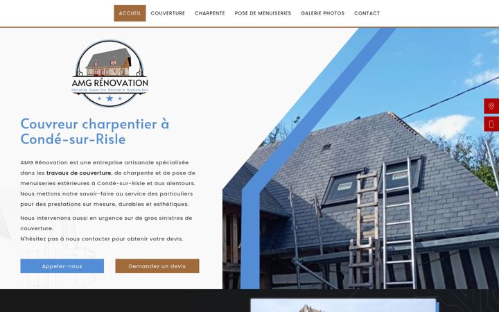 Screenshot of amgrenovation.fr
