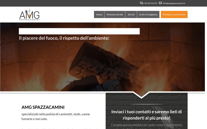 Snimka zaslona za amgspazzacamini.it