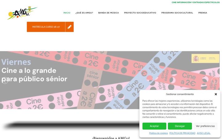 Screenshot of amgu.org