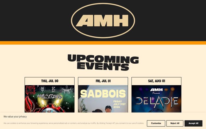 Screenshot of amh.live