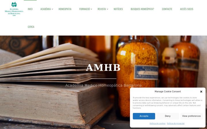 Skjámynd af amhb.org