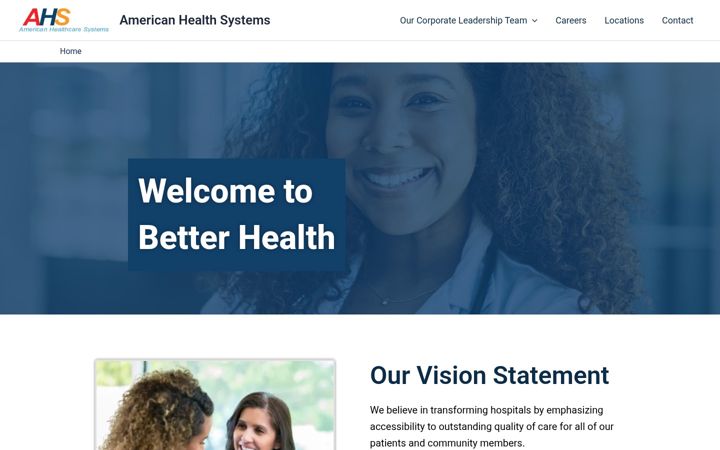 Screenshot of amhealthsystems.com