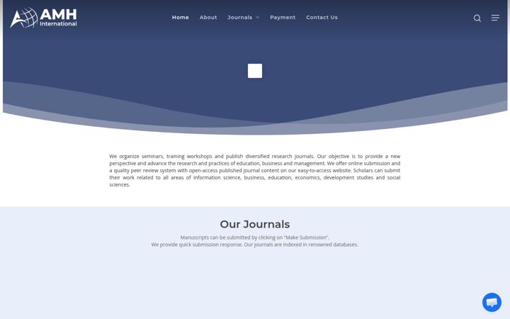 Screenshot di amhinternational.com