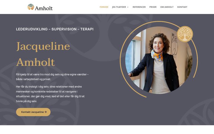 Screenshot of amholt.dk