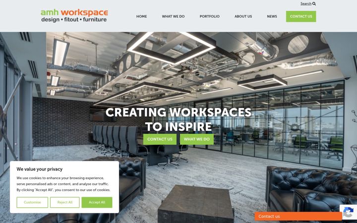 Snímek obrazovky amhworkspace.com