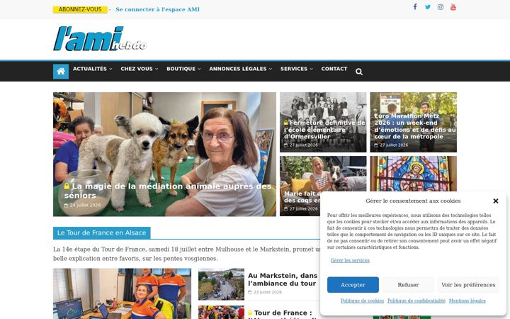 Screenshot of ami-hebdo.com