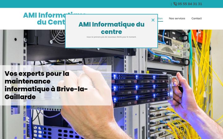 Screenshot of ami-informatique19.fr