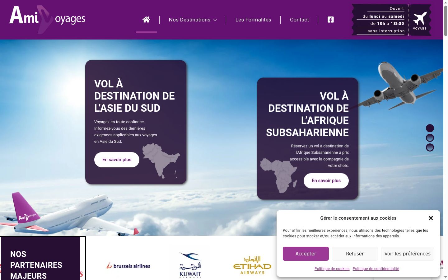 Screenshot tal-banner tal-kunsens muri qabel kwalunkwe interazzjoni