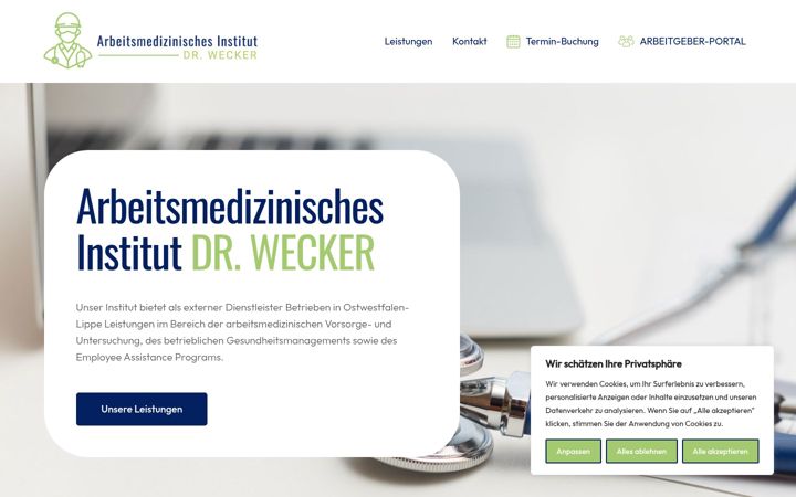 Screenshot of ami-wecker.de