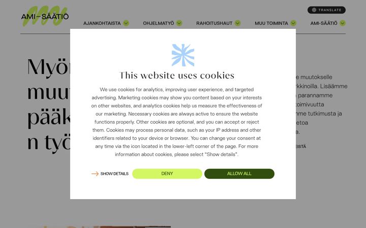 Screenshot of ami.fi