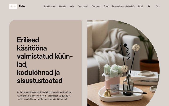 Screenshot of amia.ee