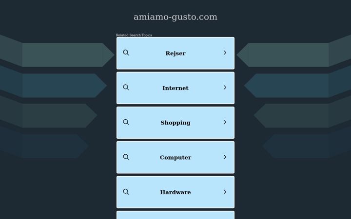 Screenshot of amiamo-gusto.com