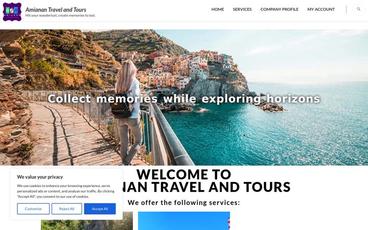 Screenshot of amianantnt.com