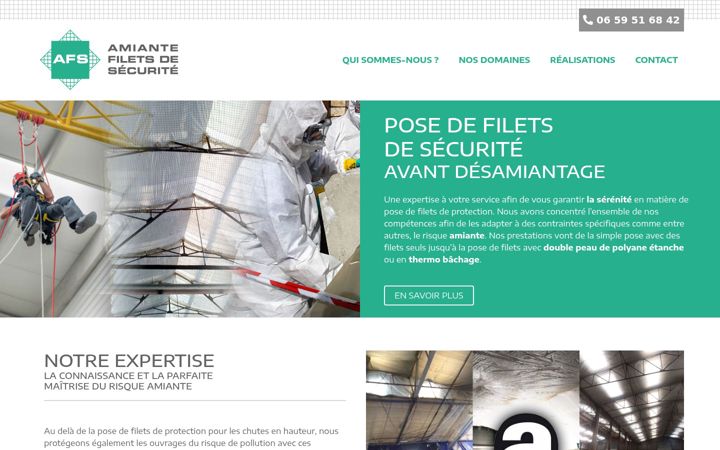 Screenshot of amiante-filets.fr