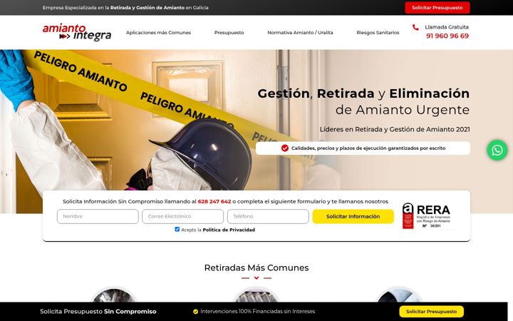 Screenshot of amiantointegra.com