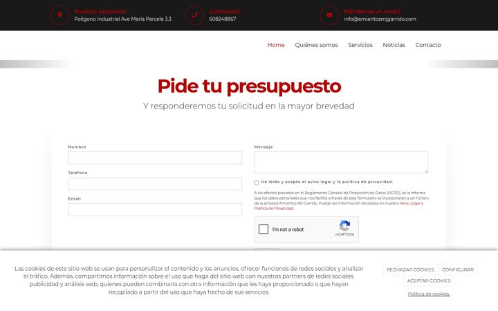 Screenshot of amiantosmjgarrido.es