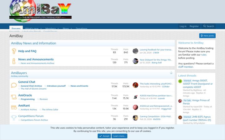 Screenshot of amibay.com