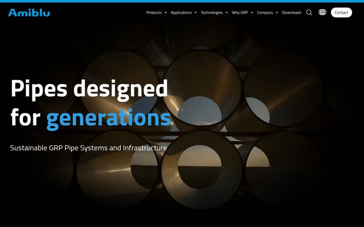 Screenshot of amiblu.com