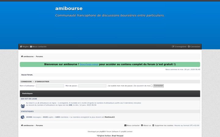Screenshot of amibourse.fr