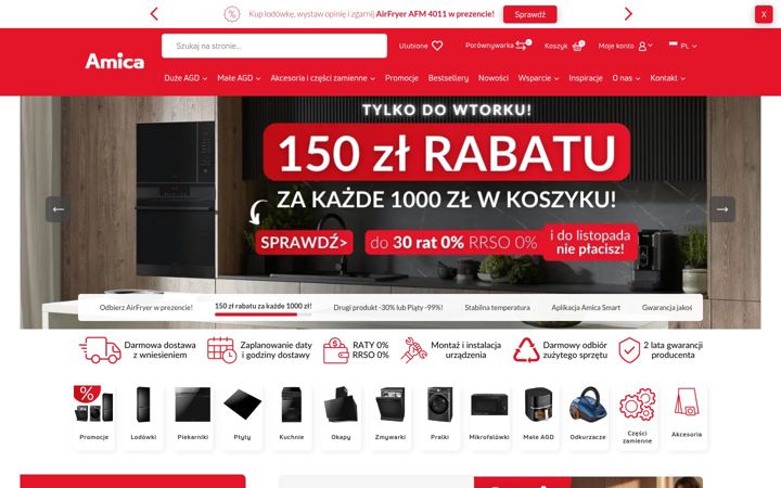 Skjámynd af amica.pl