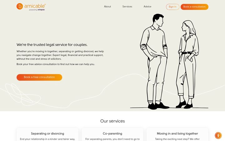 Screenshot of amicable.io