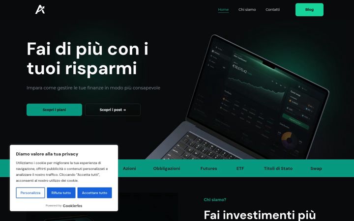 Screenshot of amicafinanza.it