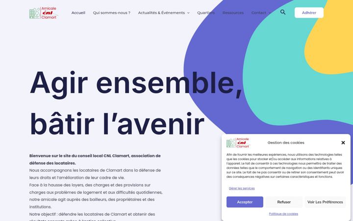 Screenshot of amicale-cnl-clamart.fr