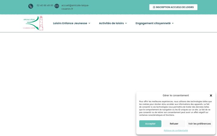 Screenshot of amicale-laique-coueron.fr