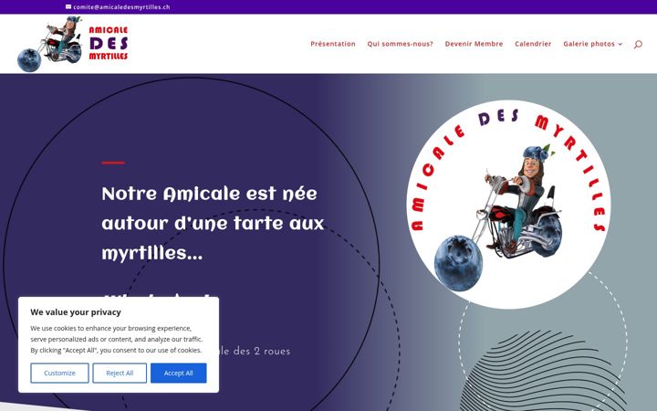Screenshot of amicaledesmyrtilles.ch