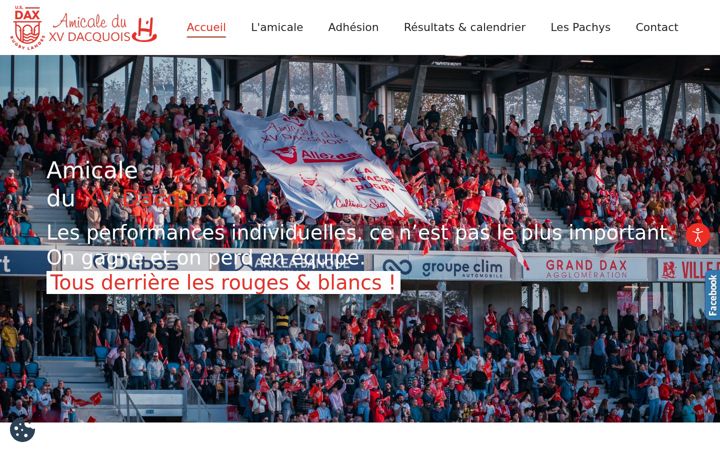Screenshot of amicaleduxvdacquois.fr