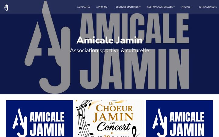 Screenshot of amicalejamin.com