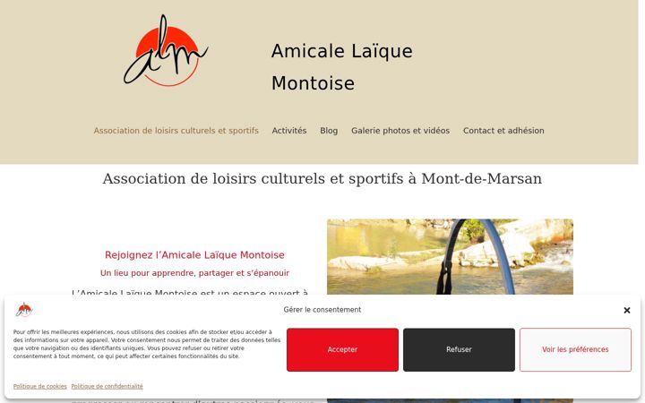Screenshot of amicalelaiquemontoise.net