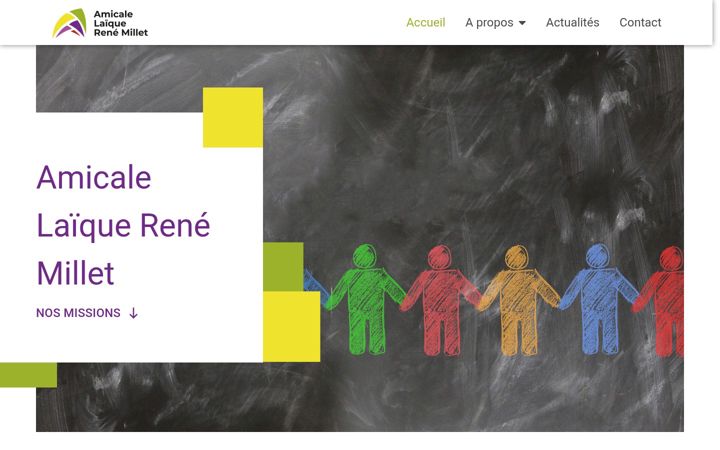 Screenshot of amicalelaiquerenemillet.fr