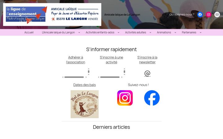 Screenshot of amicalelelangon.fr