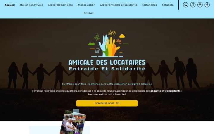 Screenshot of amicalelocentreaidesolidarite.fr