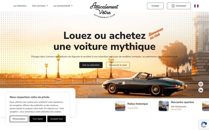 Screenshot of amicalementvotre.com