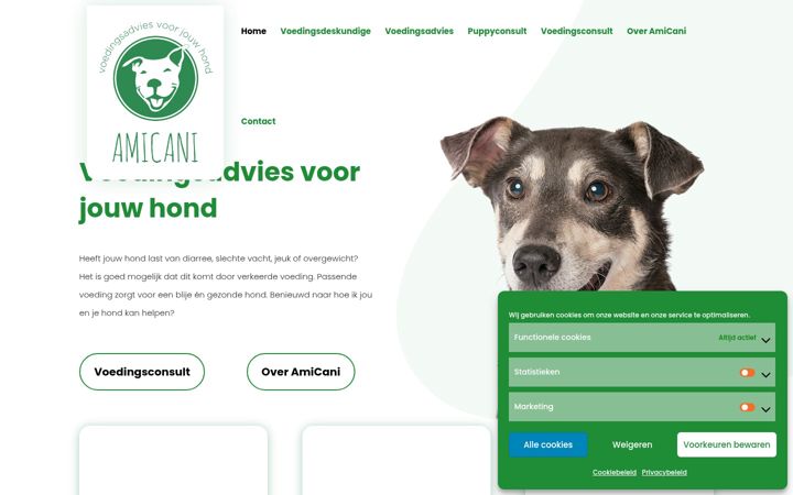 Screenshot of amicani.nl